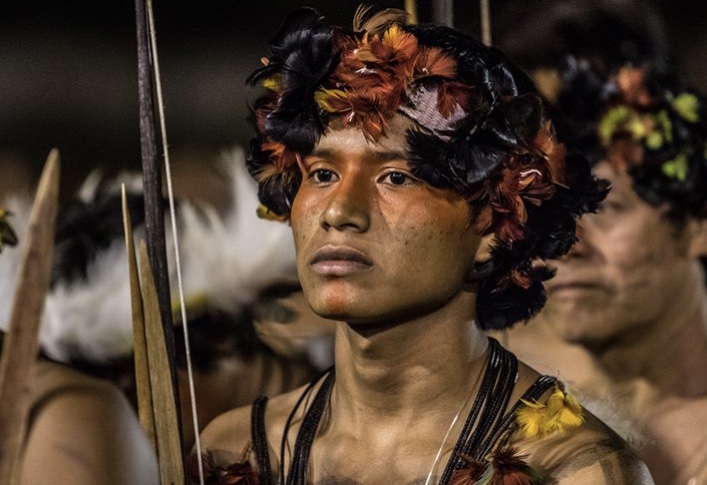 Índio da região do  Espigão do Oeste, em Roraima